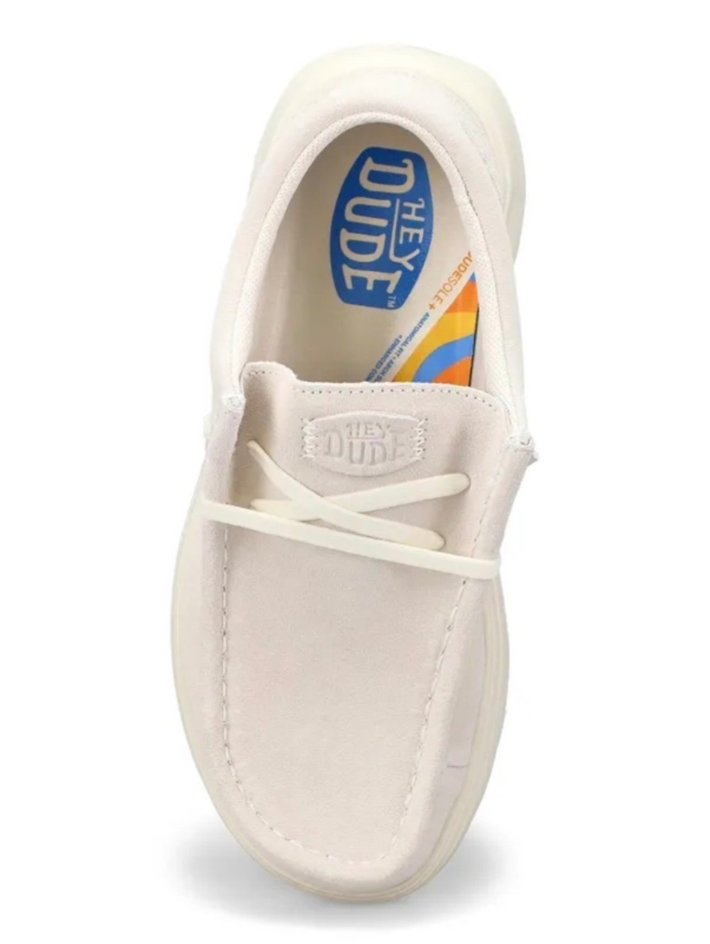 Hey Dude Women's Wendy COMF Suede Shoes Ivory